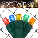 5mm Multicolor SoftTwinkle&reg LED Net Lights, Green Wire