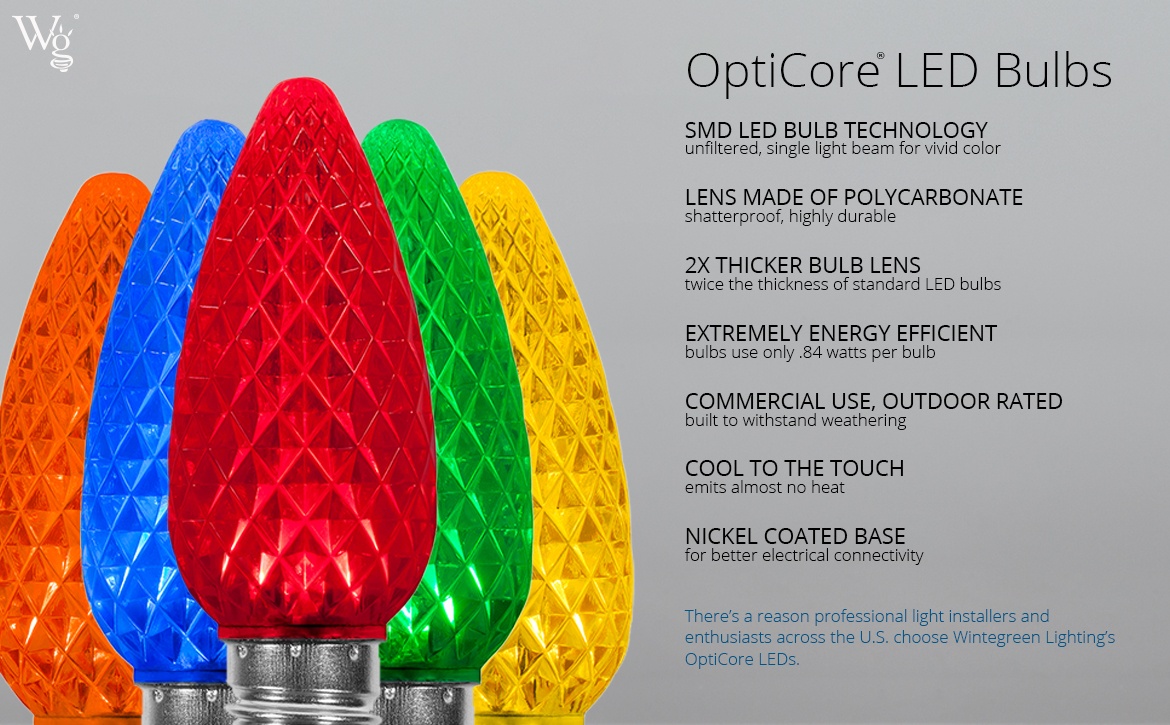Opticore LED bulbs Features