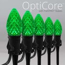 C7 Green OptiCore&reg LED Halloween Pathway Lights, 5" PathPRO TM Stakes