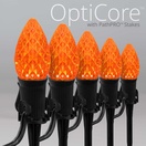 C7 Amber OptiCore&reg LED Halloween Pathway Lights, 5" PathPRO TM Stakes