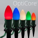 C7 Multicolor Smooth OptiCore&reg LED Christmas Pathway Lights, 5" PathPRO TM Stakes