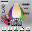 C7 Multicolor Smooth OptiCore Commercial LED Christmas String Lights, 25 Lights, 25'