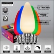 C9 Multicolor Smooth OptiCore Commercial LED Christmas String Lights, 25 Lights, 25'
