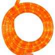 18' Orange LED Rope Light, 2 Wire 120 Volt