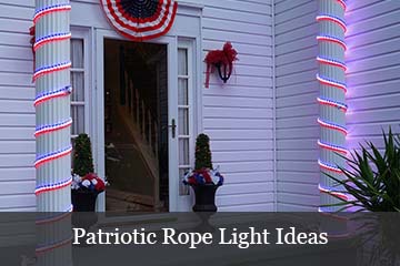 LED Rope Light Patriotic Decor