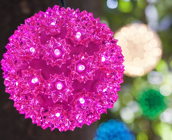 Pink Christmas Lights Ideas