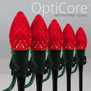 C7 Red OptiCore&reg LED Christmas Pathway Lights, 5" PathPRO TM Stakes