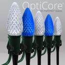 C9 Blue / Cool White OptiCore&reg LED Christmas Pathway Lights, 5" PathPRO TM Stakes
