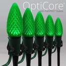 C9 Green OptiCore&reg LED Christmas Pathway Lights, 5" PathPRO TM Stakes