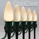 C9 Warm White Smooth OptiCore&reg LED Christmas Pathway Lights, 5" PathPRO TM Stakes