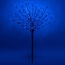 Brown Glimmer Spray Lighted Branches with Blue LED Lights, 6 pc