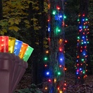 5mm Multicolor LED StretchNet Pro&reg Tree Wrap Lights, Brown Wire