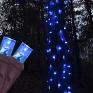 5mm Blue LED StretchNet Pro&reg Tree Wrap Lights, Brown Wire