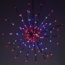 Silver SuperNova Starburst Lighted Branches with Red / White / Blue LED Lights, 1 pc