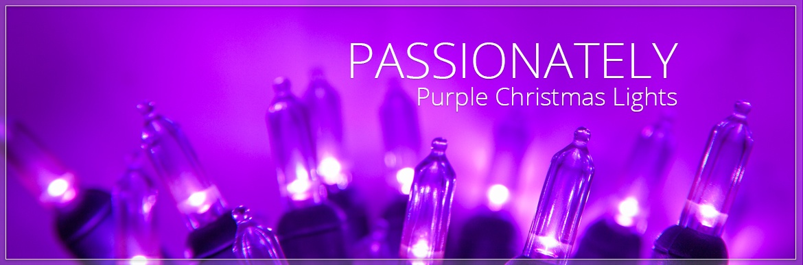 Purple Christmas Lights