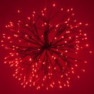 Red Starburst Lighted Branches with Red-Cool White LED Lights, 1 pc