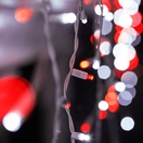 5mm Cool White, Red LED Icicle Lights