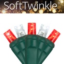  5mm Cool White, Red SoftTwinkle&reg LED Christmas Lights