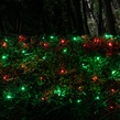 5mm 4' x 6' Red, Green SoftTwinkle LED Net Lights, Green Wire