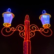 18' Red LED Rope Light, 2 Wire 1/2", 120 Volt