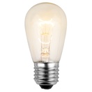 S14 Transparent Clear, 11 Watt Replacement Bulbs