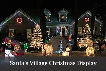 Santa's Village Christmas Lights Display