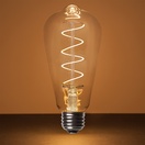 ST64 Warm White Glass FlexFilament TM LED Edison Bulb
