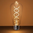 ST64 5W Warm White Glass FlexFilament TM LED Edison Bulb
