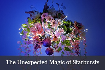 Starburst Lighted Branches Faux Floral Arrangements