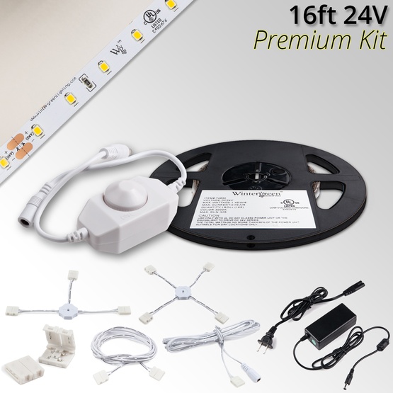 Premium 24V LED Strip Light Kit, Pure White