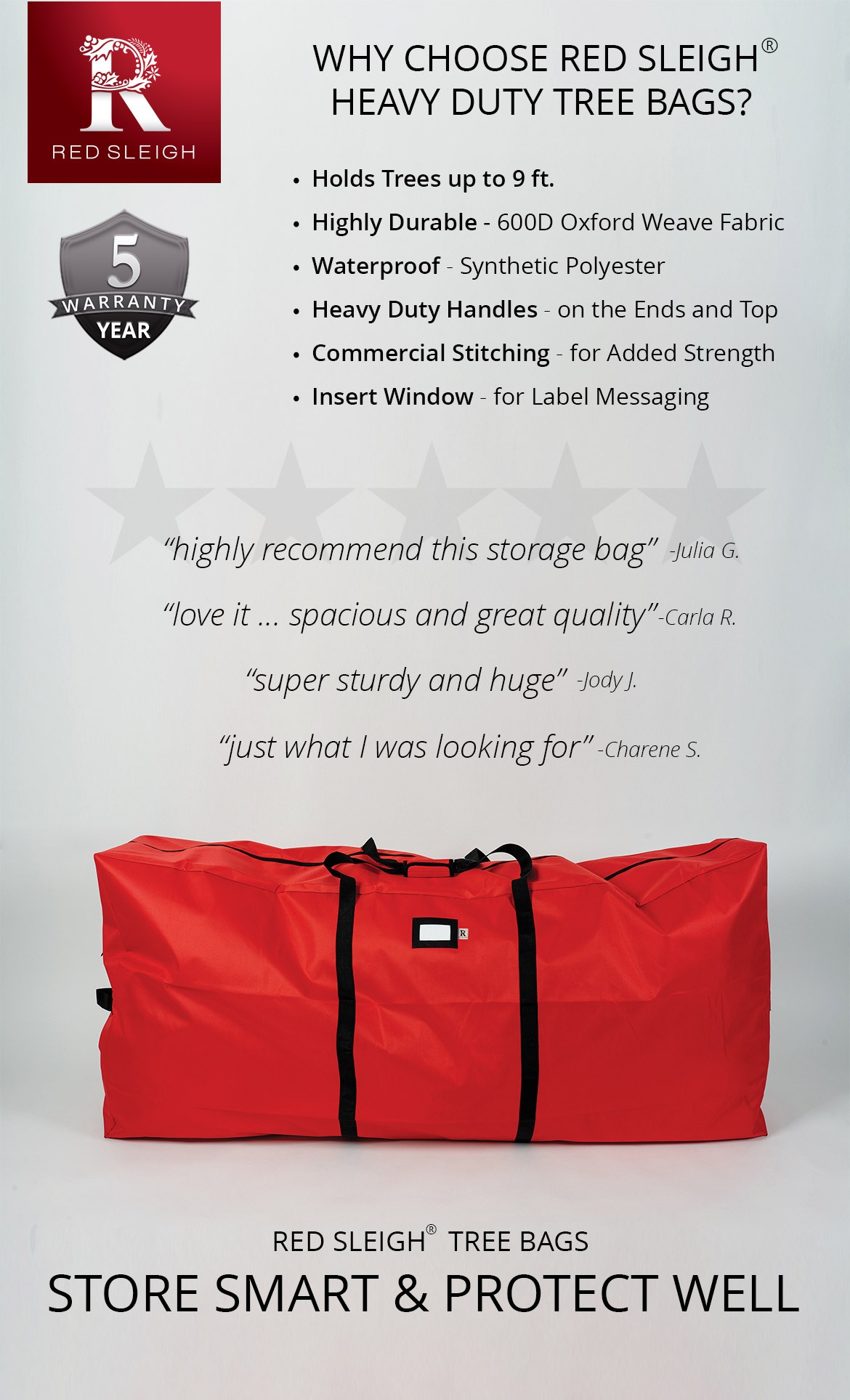 Heavy Duty Christmas Tree Storage Bags