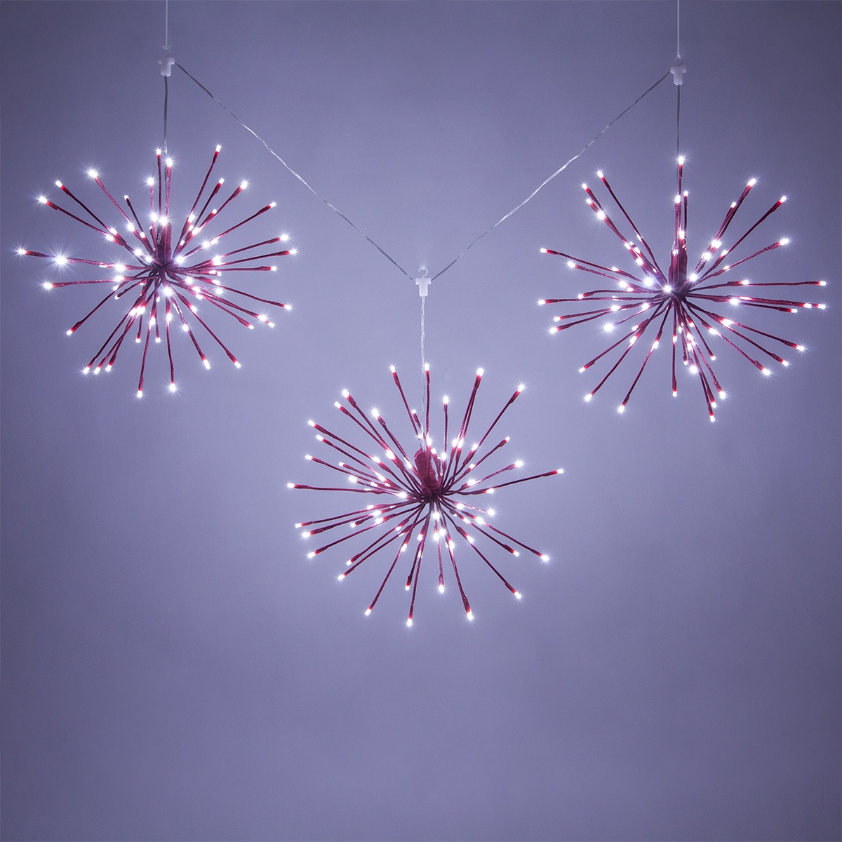 Set of 3 Starburst Lighted Branches