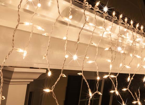 Twinkling Christmas Icicle Lights