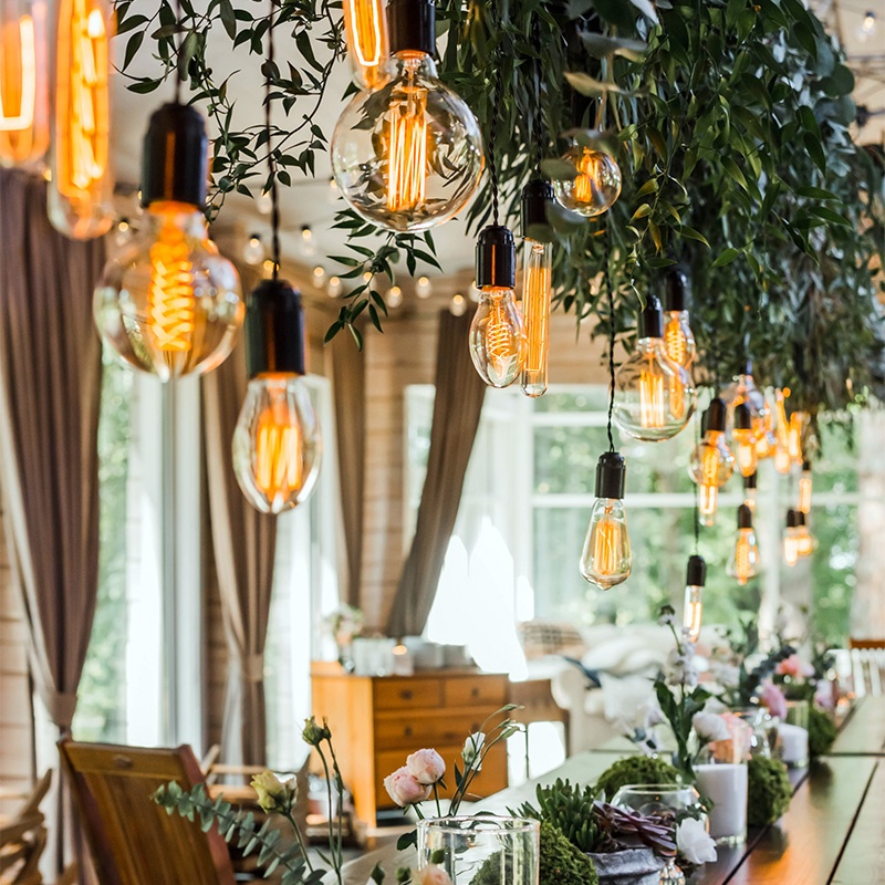 Vintage Edison Bulb Wedding Lights