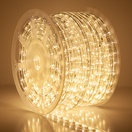 Warm White LED Rope Light, 2 Wire 1/2", 120 Volt