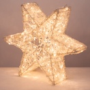 Wintergreen Lighting&reg LED Dimensional Six Point Star, Warm White Lights