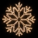 LED 40 Point Snowflake, Warm White Lights 