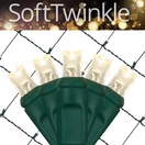 5mm Warm White SoftTwinkle&reg LED Net Lights, Green Wire