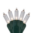 50 T5 Warm White LED Christmas Tree Lights, 4" Spacing