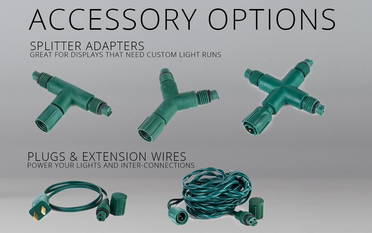 Watertight Commercial Christmas Light Accessories