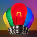 S14 Multicolor Shatterproof FlexFilament TM LED Edison Bulb
