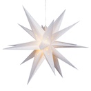 Aurora Superstar TM LED Fold-Flat White Moravian Star Light, Outdoor Rated 