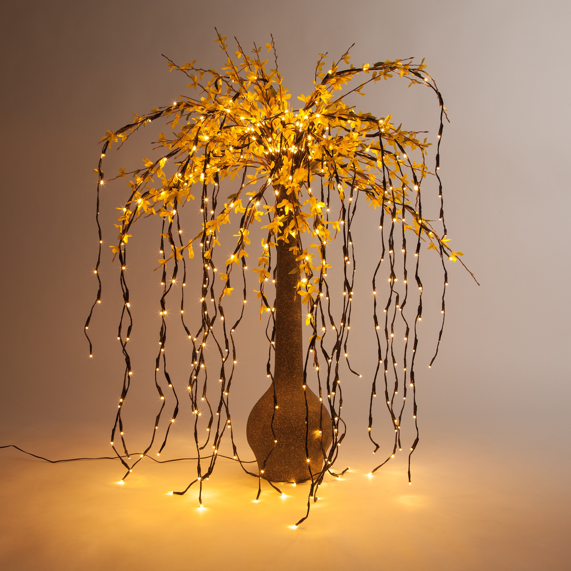 Falling Lighted Branches DIY Floral Arrangement