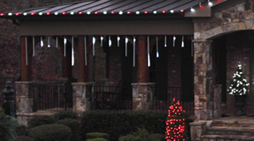 LED cascade and snowfall icicle lights